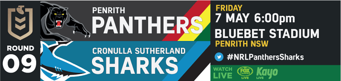 R9 Penrith Panthers v Cronulla Sharks