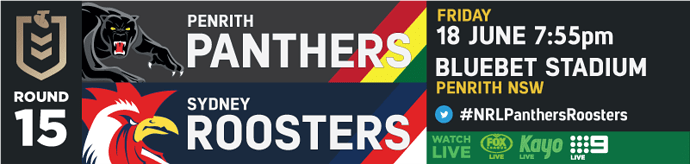 R15 Penrith Panthers v Sydney Roosters